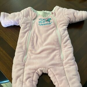 Baby Merlin Magic Sleepsuit pink